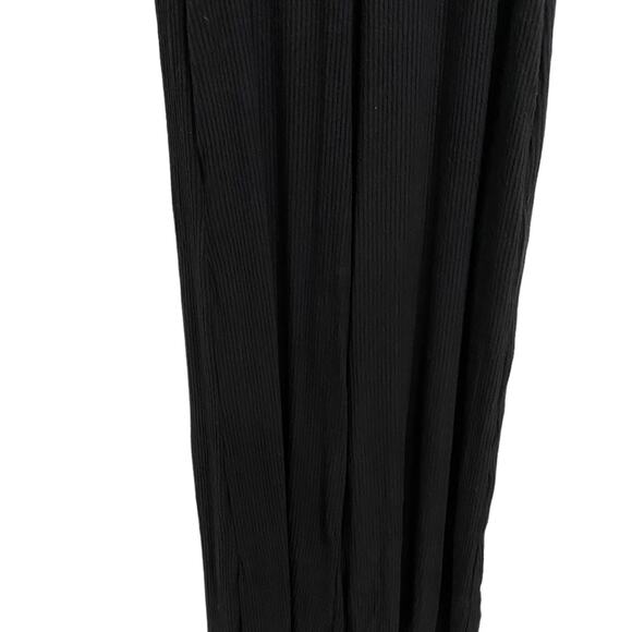 Elan Black Ribbed Sleeveless Jumpsuit Sz L NWT - Picture 4 of 14